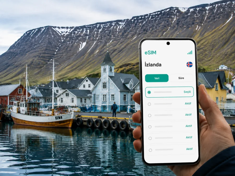 Isafjordur eSIM: İzlanda’da mobil internet