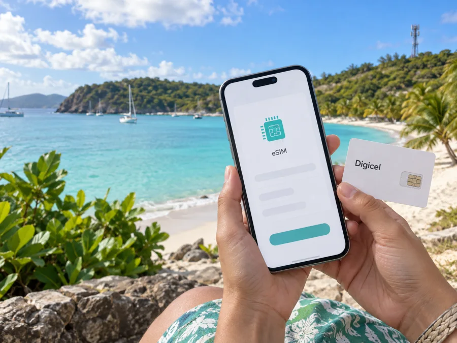 Digicel eSIM Antigua ve Barbuda: bağlantı rehberi