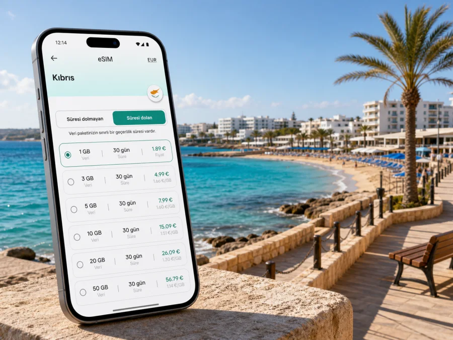Protaras eSIM: mobil internet ve bağlantı rehberi