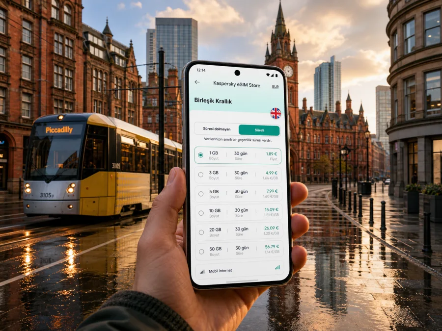 Manchester eSIM: mobil internet rehberi