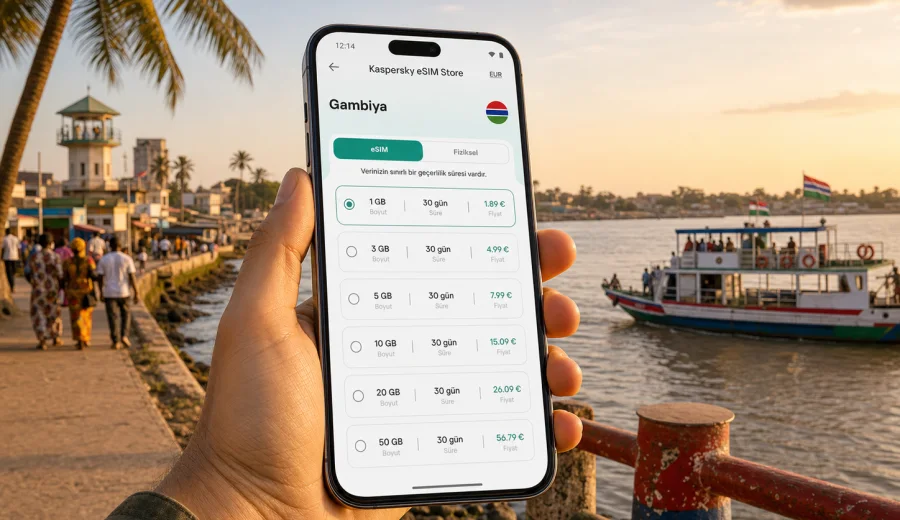 Gambiya için eSIM: mobil internet rehberi