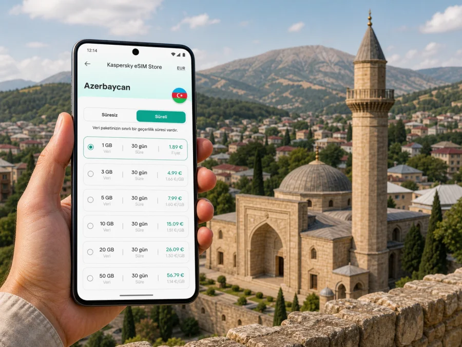 Şamahı eSIM: mobil internet rehberi