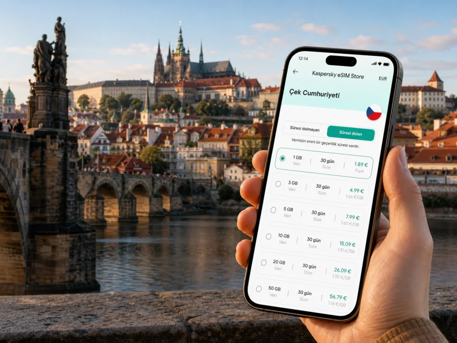 Prag eSIM: mobil internet ve şehir bağlantısı