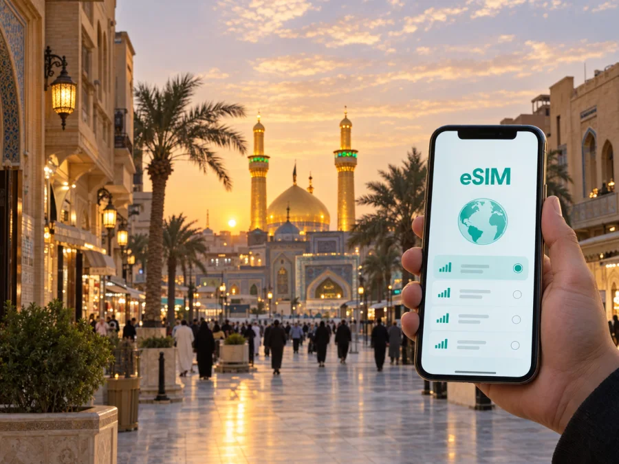 Kerbela eSIM: Irak'ta mobil internet rehberi
