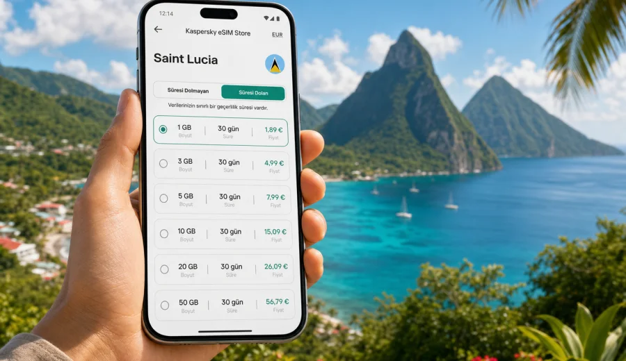 Saint Lucia eSIM: mobil internet rehberi
