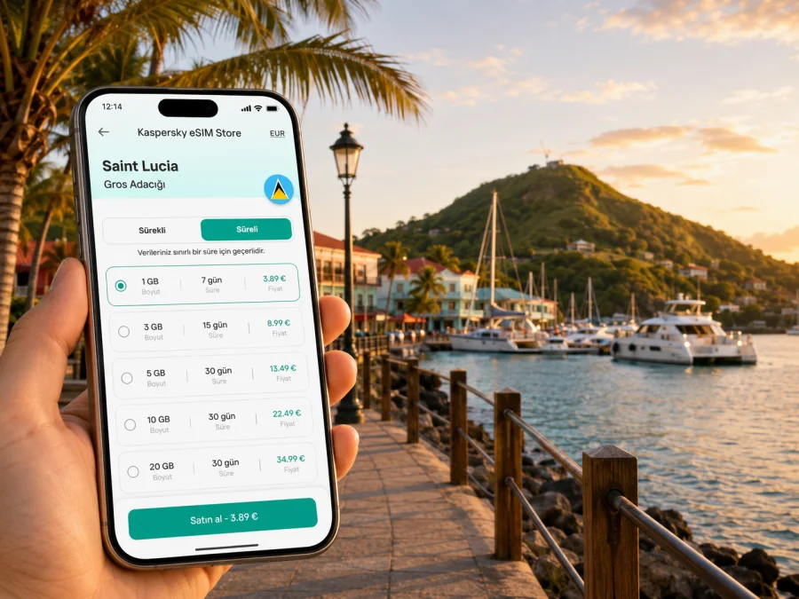 Gros Adacığı eSIM: Saint Lucia’da İnternet