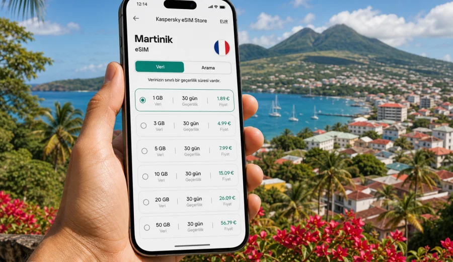Martinik eSIM: mobil bağlantı ve internet