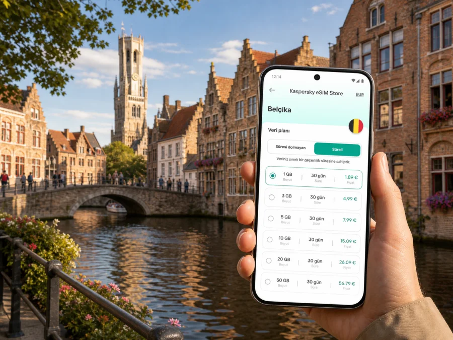 Brugge eSIM: mobil bağlantı ve internet