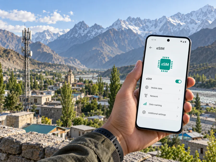 AJK and Gilgit-Baltistan eSIM: Pakistan'da rehber