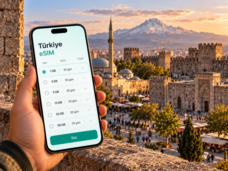 Kayseri eSIM: Seyahatte Mobil İnternet Rehberi