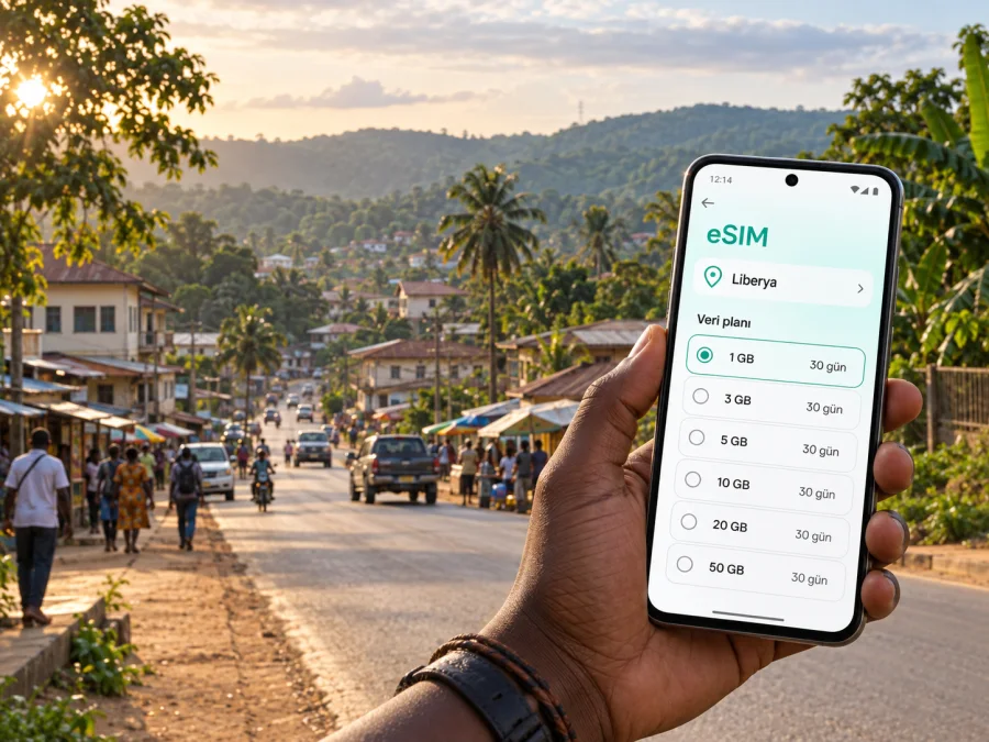 Sanniquellie eSIM: mobil internet rehberi