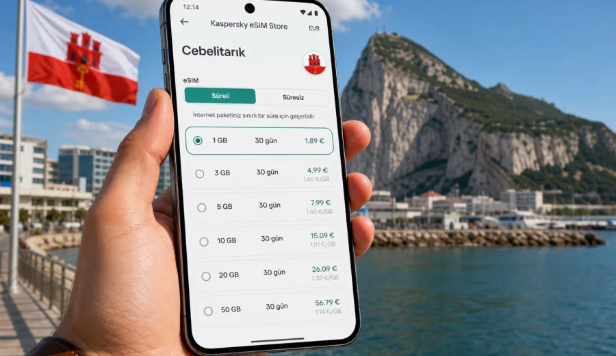 Cebelitarık eSIM: mobil bağlantı ve internet