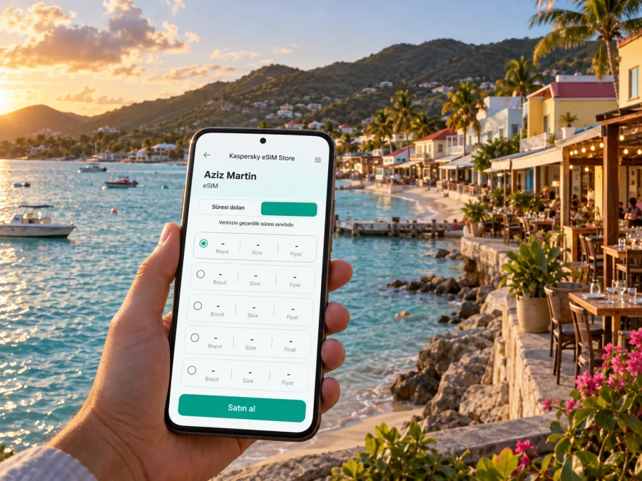 Grand Case eSIM: Aziz Martin'de mobil internet