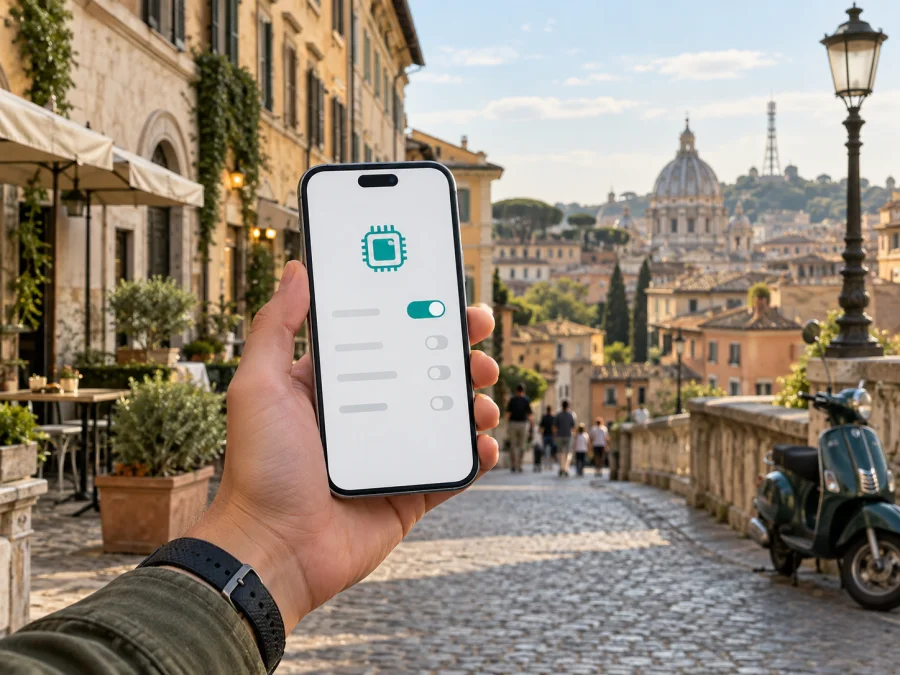Fastweb + Vodafone eSIM İtalya'da: ziyaretçi rehberi