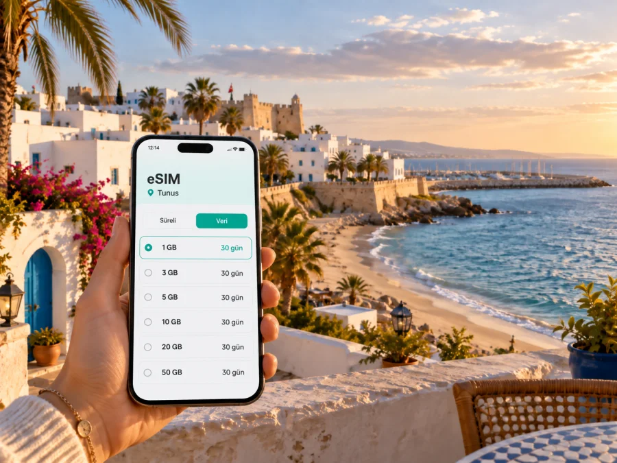 Hammamet eSIM: Tunus’ta mobil internet rehberi
