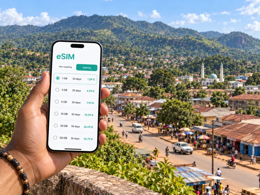 Kabala eSIM: Sierra Leone'de Mobil İnternet