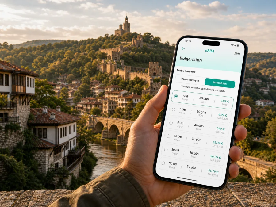 Veliko Tarnovo eSIM: mobil internet rehberi