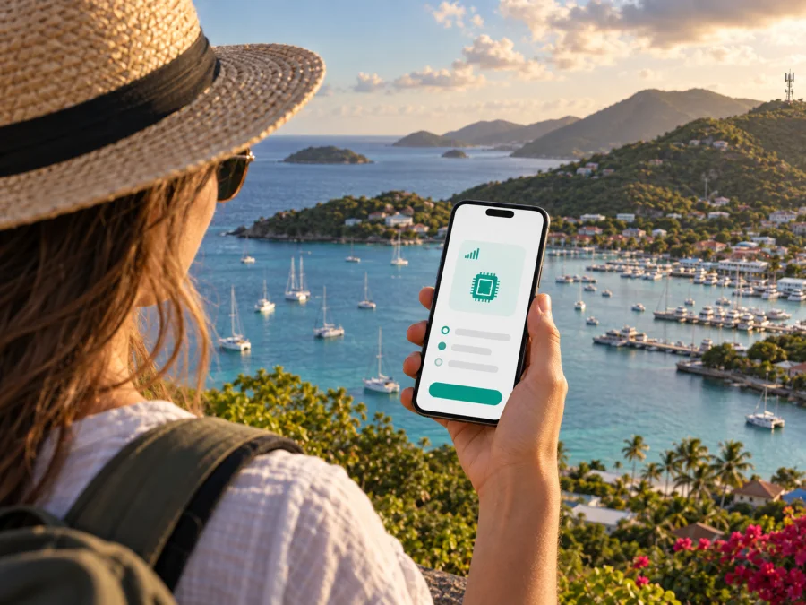 FLOW eSIM Britanya Virjin Adaları'nda: bağlantı rehberi