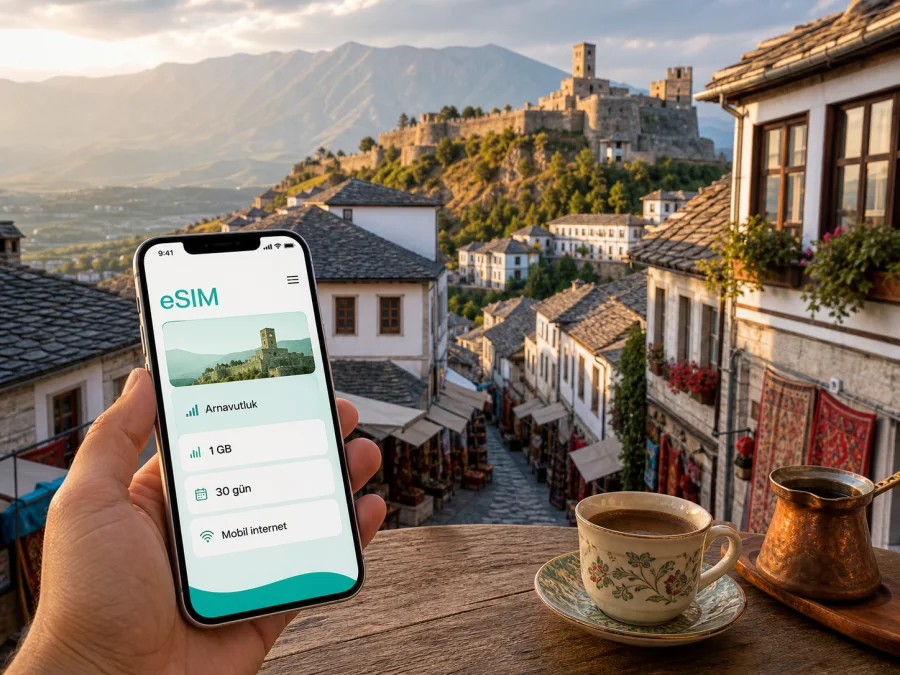 Gjirokaster eSIM: mobil internet rehberi