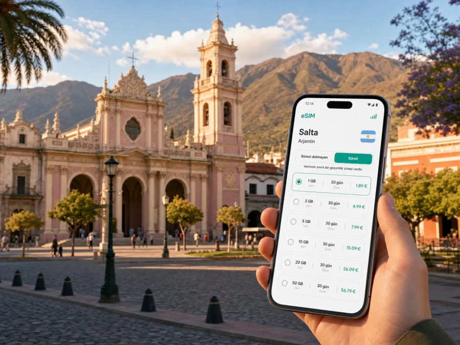 Salta eSIM: mobil internet ve seyahat bağlantısı