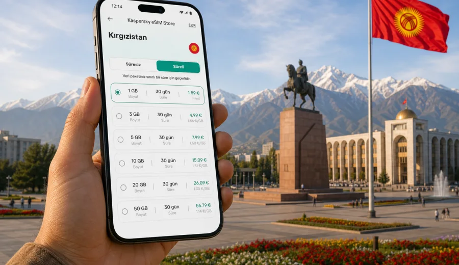 Kırgızistan eSIM: mobil bağlantı ve internet