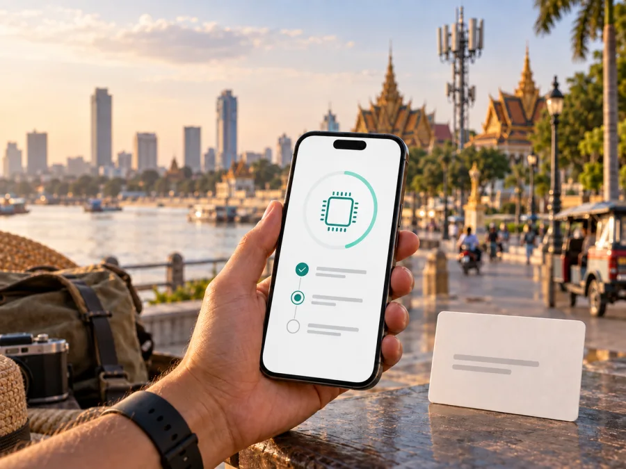Cellcard eSIM Kamboçya'da: bağlantı rehberi