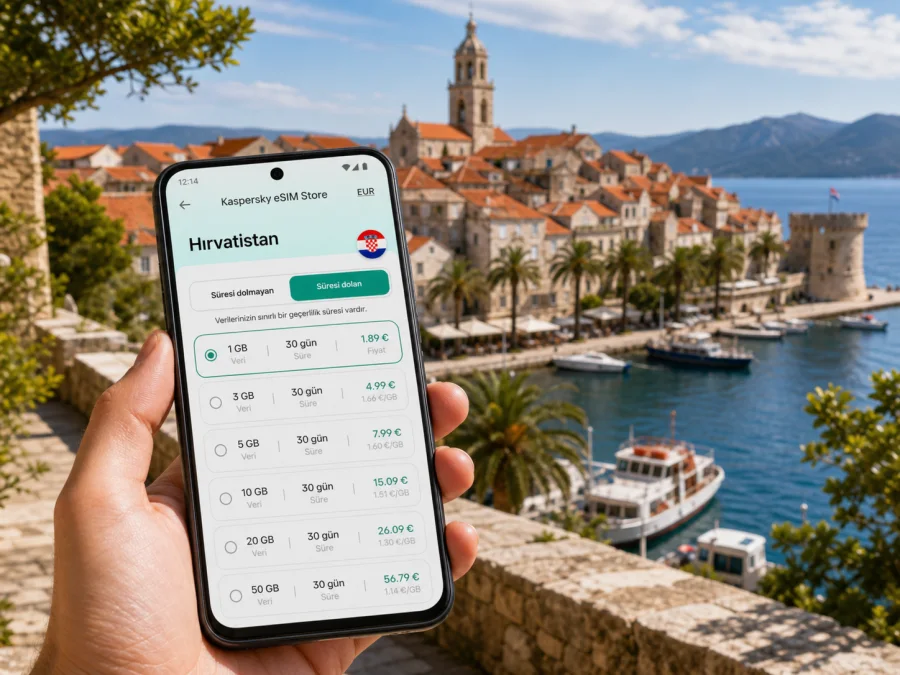 Korcula eSIM: mobil internet rehberi
