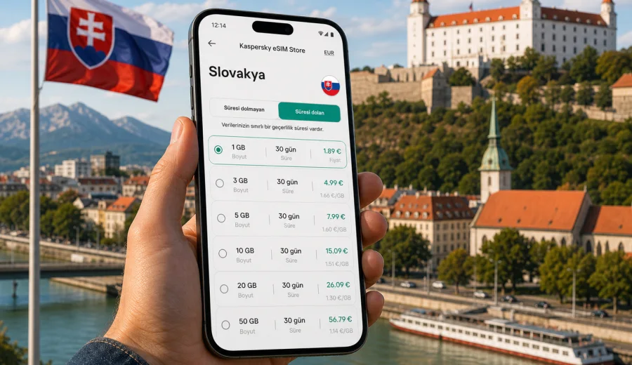 Slovakya eSIM: mobil bağlantı ve internet