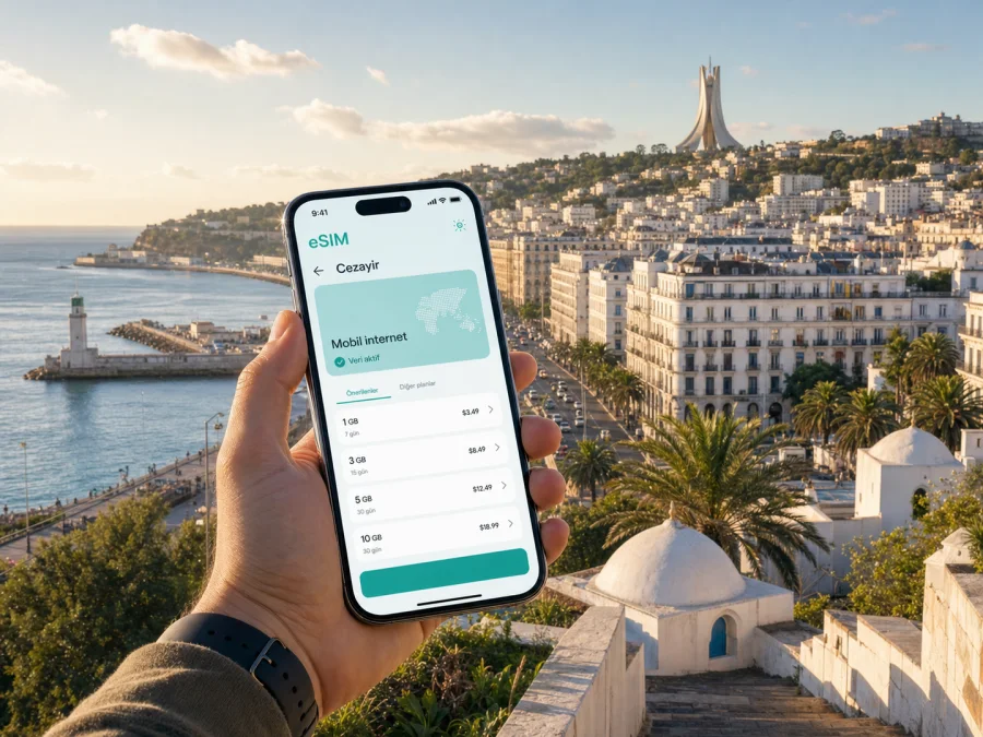 Cezayir eSIM: şehirde mobil internet