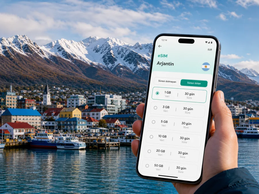 Ushuaia eSIM: mobil bağlantı ve internet