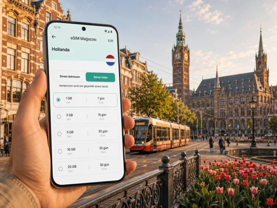 Lahey eSIM: Hollanda Seyahati için İnternet
