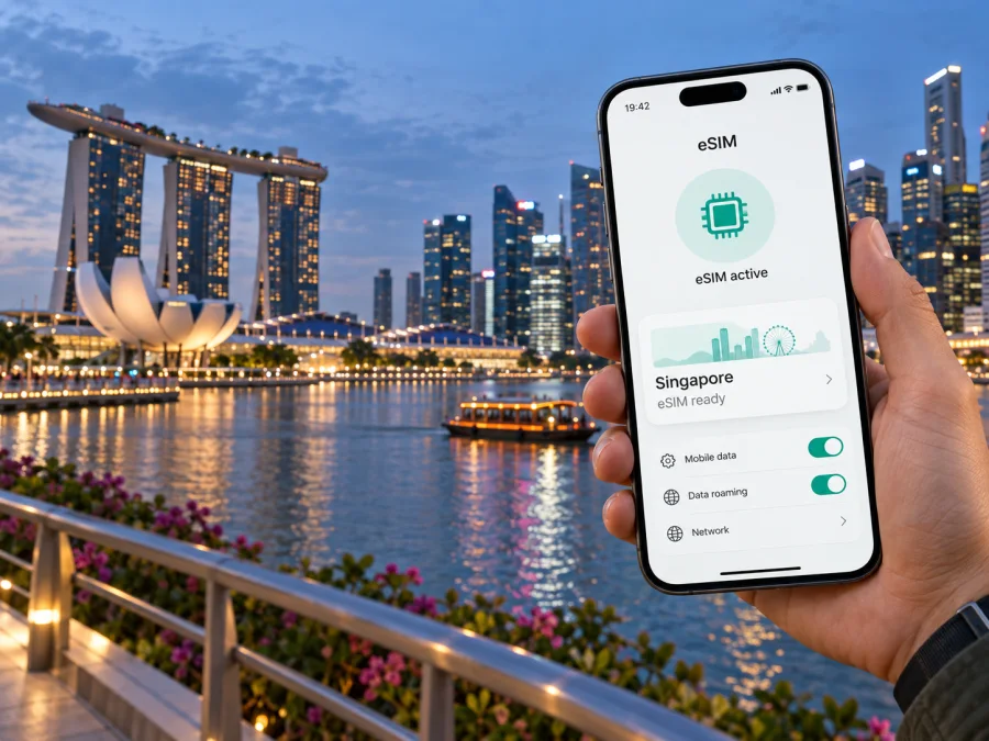 M1 eSIM Singapur’da: ziyaretçi rehberi