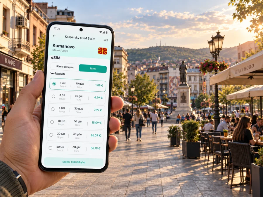 Kumanovo eSIM: Kuzey Makedonya’da mobil internet
