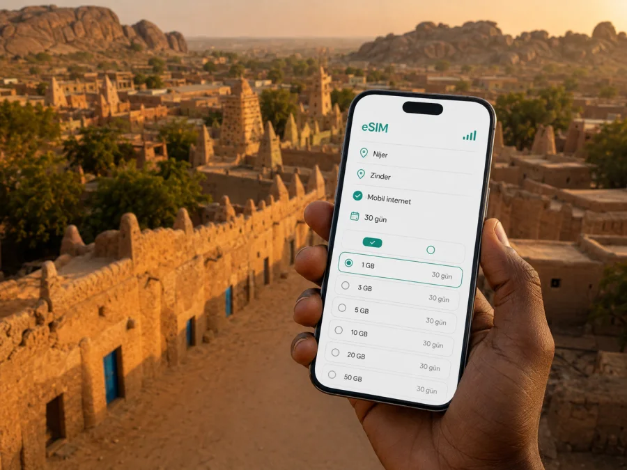 Zinder eSIM: Nijer'de mobil internet rehberi