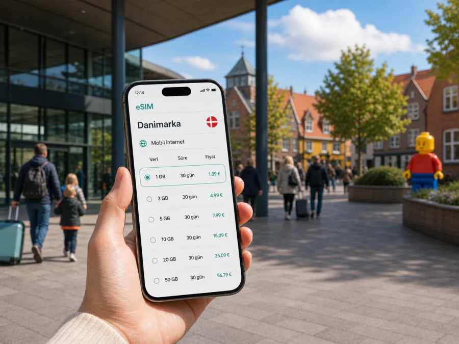 Odense eSIM: mobil internet ve bağlantı