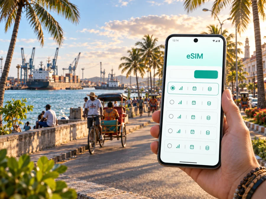 Toamasina eSIM: Madagaskar’da mobil internet