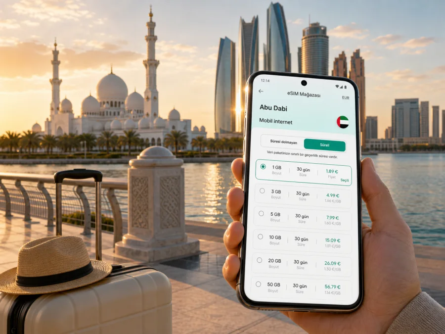 Abu Dabi eSIM: mobil internet rehberi