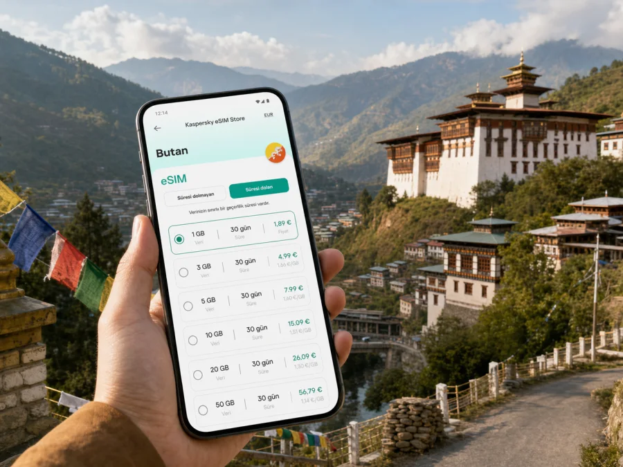Mongar eSIM: Butan’da mobil internet