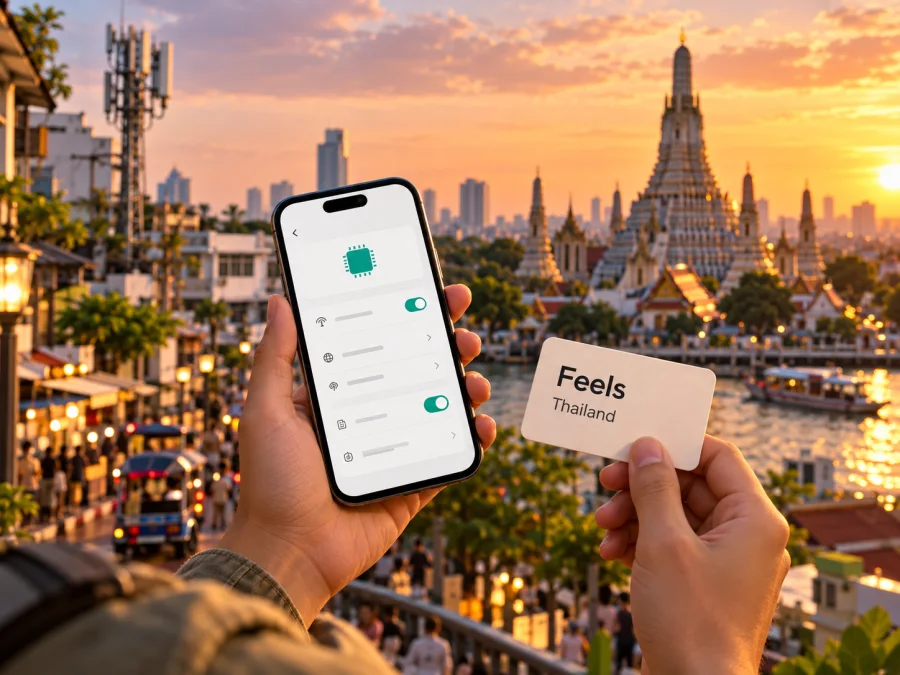 Feels eSIM Tayland’da: desteği nasıl kontrol edilir