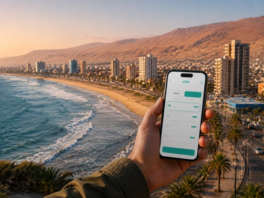 Iquique eSIM: Şili'de mobil bağlantı ve internet