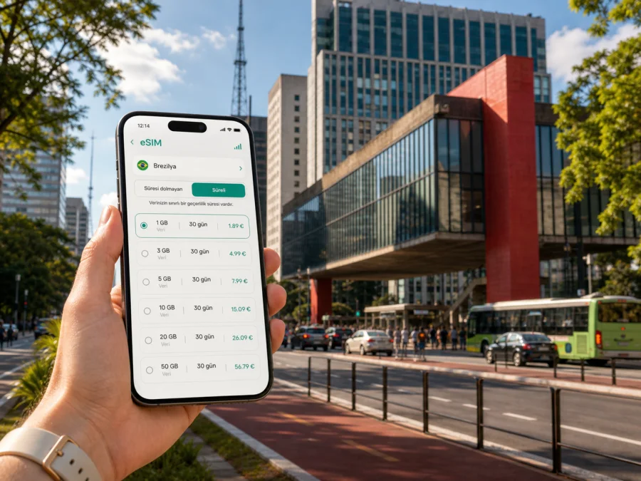 Sao Paulo eSIM: mobil internet rehberi