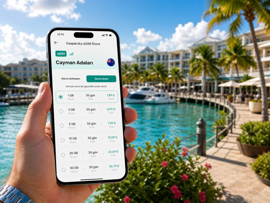 Camana Körfezi eSIM: mobil internet rehberi