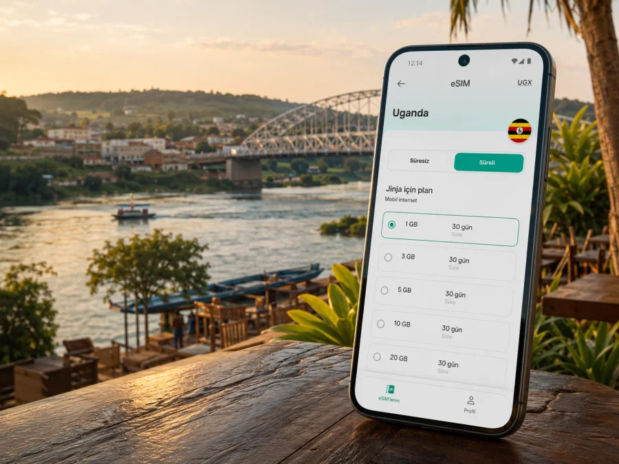 Jinja eSIM: Uganda'da İnternet Paketi