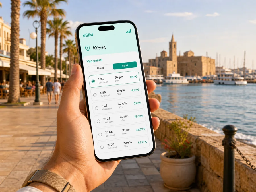 Larnaka eSIM: mobil internet rehberi