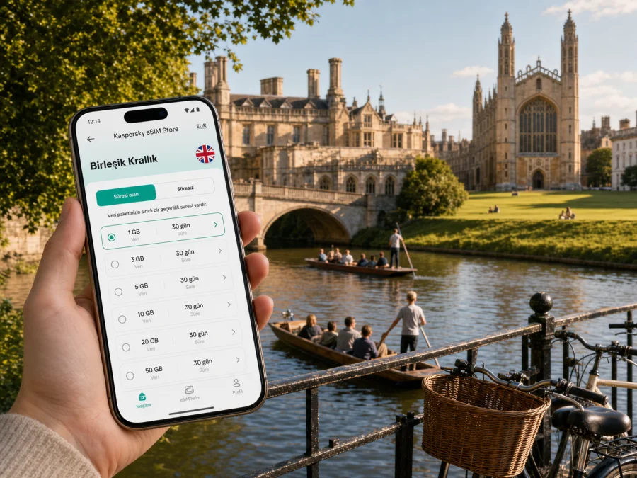 Cambridge eSIM: mobil internet rehberi