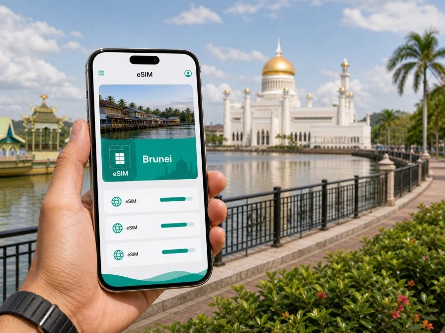 Bandar Seri Begawan eSIM: mobil internet rehberi