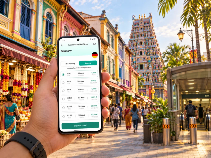 Küçük Hindistan’da eSIM: Singapur’da mobil internet