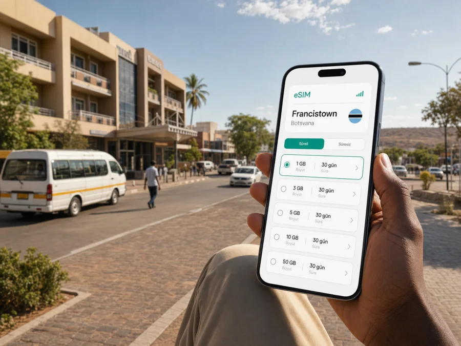 Francistown eSIM: mobil bağlantı ve internet