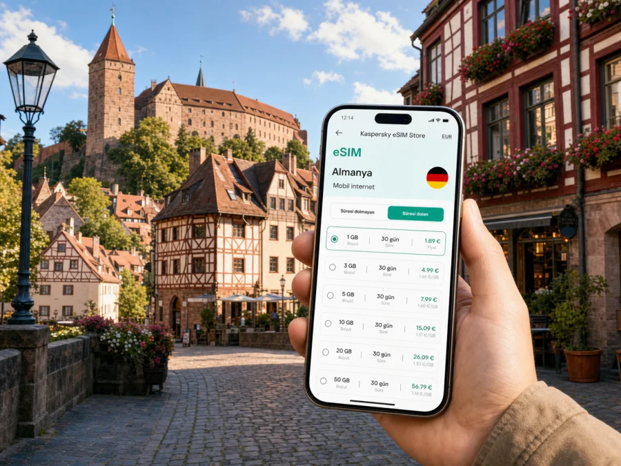 Nürnberg eSIM: mobil bağlantı ve internet