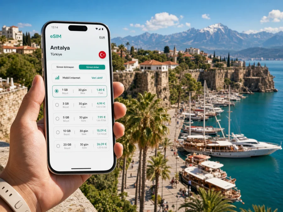 Antalya eSIM: mobil internet rehberi